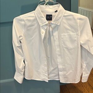Classic White Boys Button Down Shirt